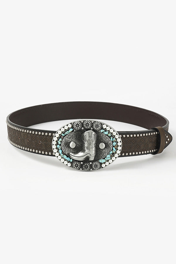 Retro Western Cowboy Style Waist Belt