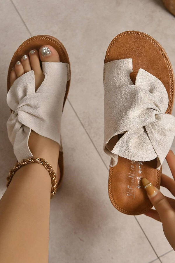 Casual Bow Soft Bottom Beach Sandals