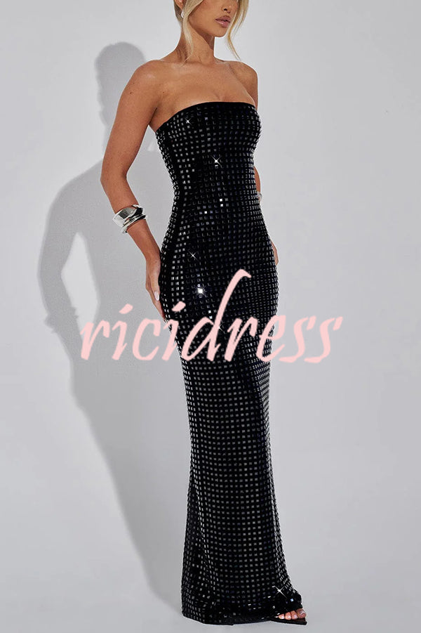 Sexy Sleeveless Backless Slim Fit Slit Maxi Dress