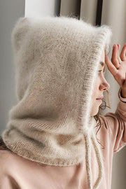 Stylish and Warm Neck Warmer One-piece Knitted Wool Hat