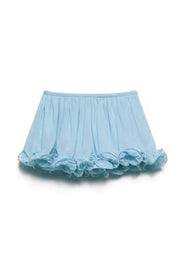 Romantic Drama Chiffon Wavy Ruffles Elastic Waist Loose Skirts