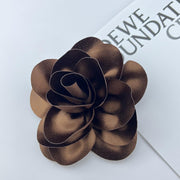 Satin Fabric Flower All-match Brooch