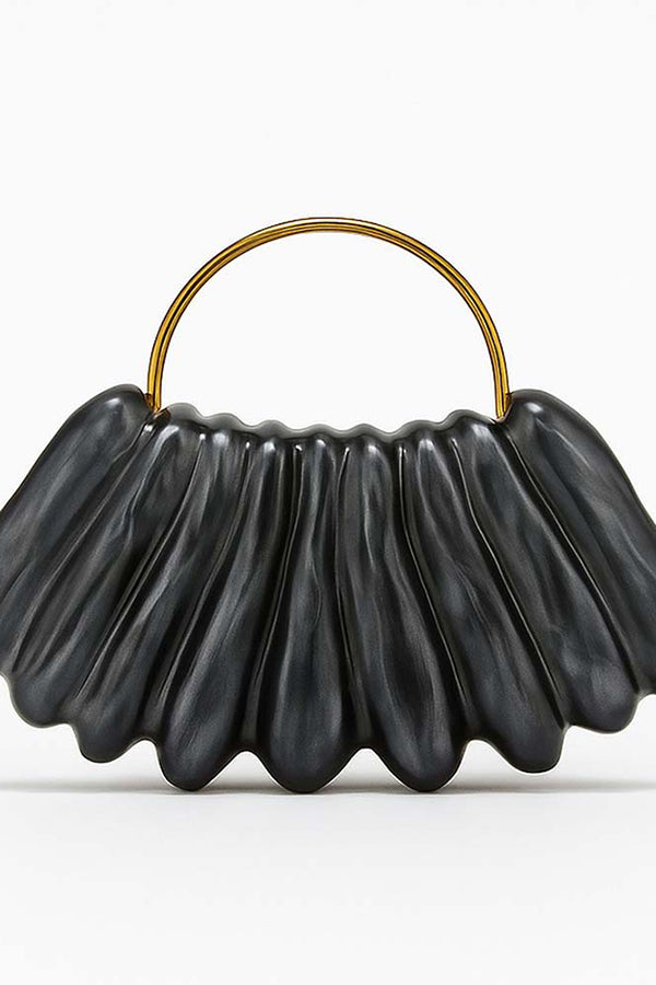 Simple Acrylic Wave-shaped Clutch Bag