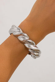 Fashionable Geometric Ins Style Metal Smooth Spring Bracelet