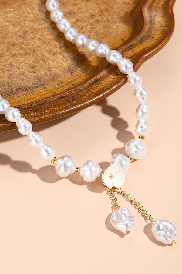 Elegant and Versatile Baroque Pearl Necklace