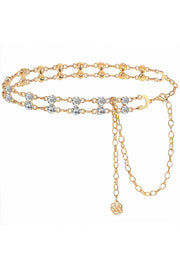 Alfred Rhinestone Chain Belt