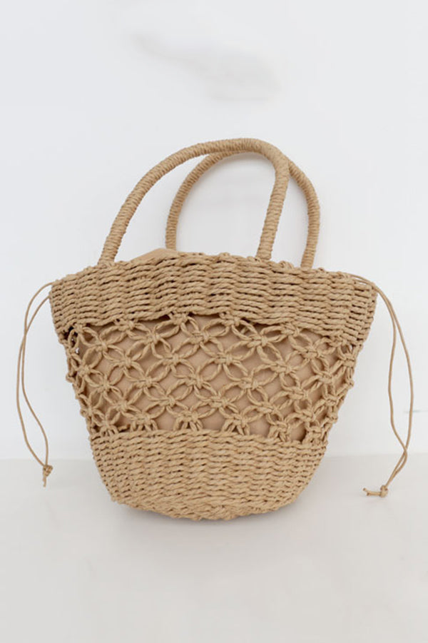 Ins Style Retro Hollow Straw Bag