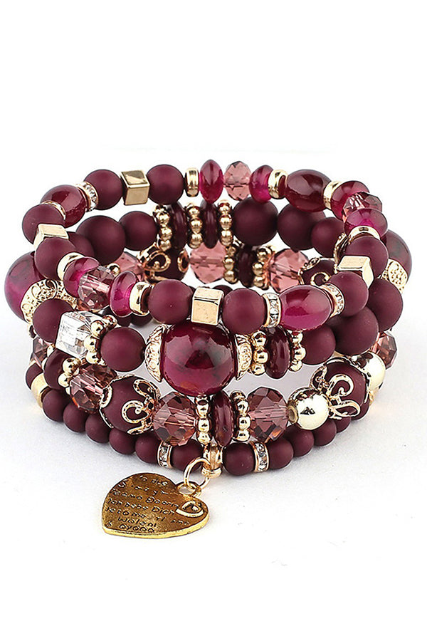 Stylish Bohemian Multi-Layer Crystal Beaded Bracelet