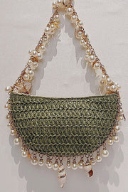 Versatile Pearl Conch Handbag