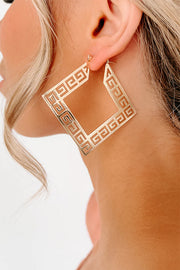 Hollow Geometric Pattern Earrings