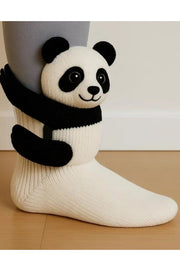 New Plush Knitted Animal Floor Socks