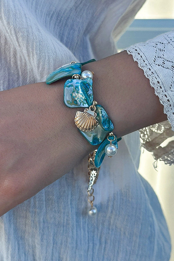 Beach Ocean Style Shaped Pearl Bracelet