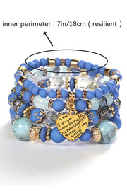 Stylish Bohemian Multi-Layer Crystal Beaded Bracelet