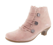 Retro Lace Round Buckle Low Heel Martin Boots