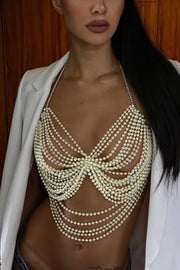 Fashion Pearl Beaded Body Necklace