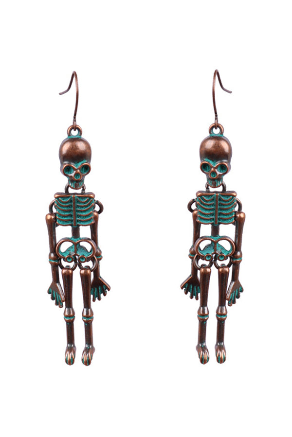 Halloween Dark Style Skull Earrings