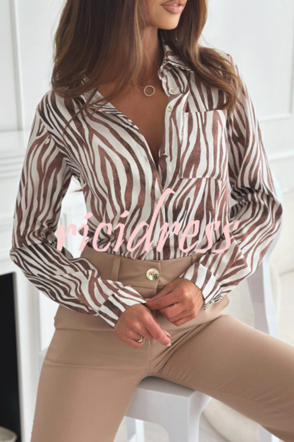 Fashion Printed Long Sleeve Casual Shirt