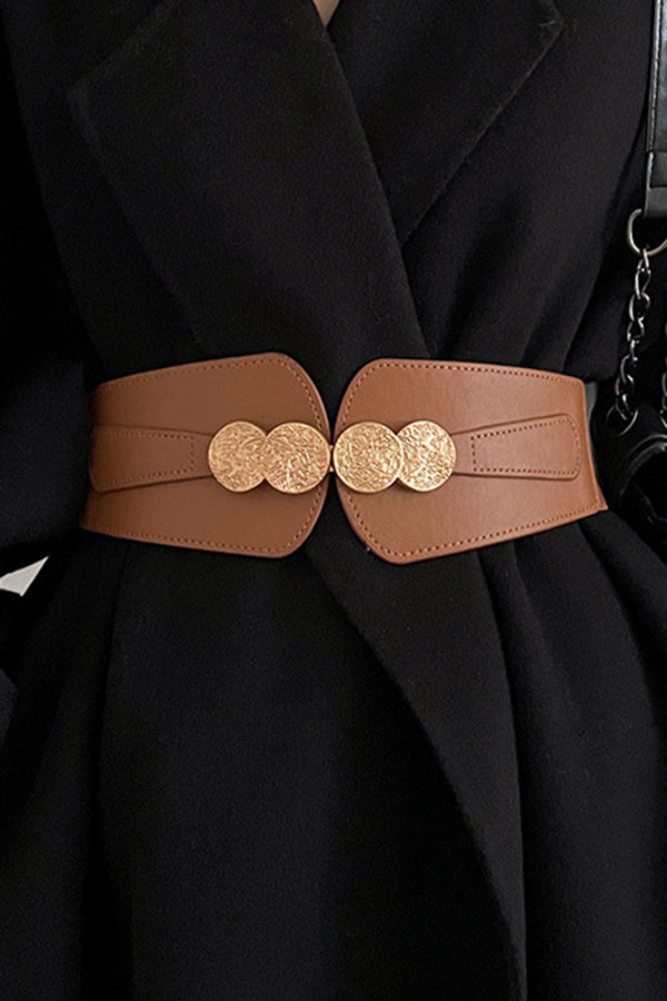 Retro All-match Wide Elastic Belt