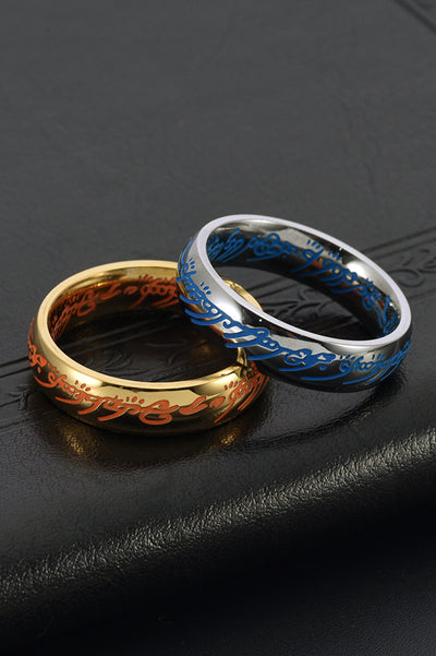 Personalized Stainless Steel Luminous Ring