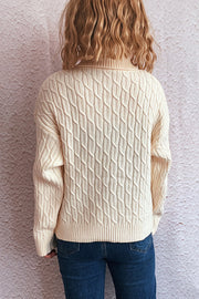Halloween Pumpkin Knitted Turtleneck Casual Loose Sweater