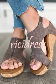 Thick-soled Fish-mouth Velcro Casual Sandals
