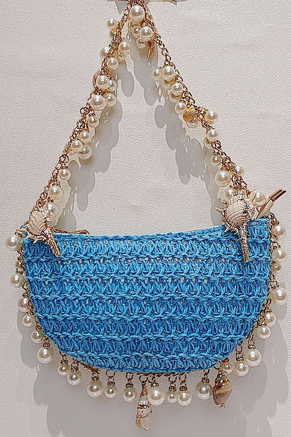 Versatile Pearl Conch Handbag