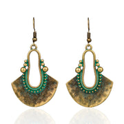 Stylish Retro Distressed Pendant Earrings