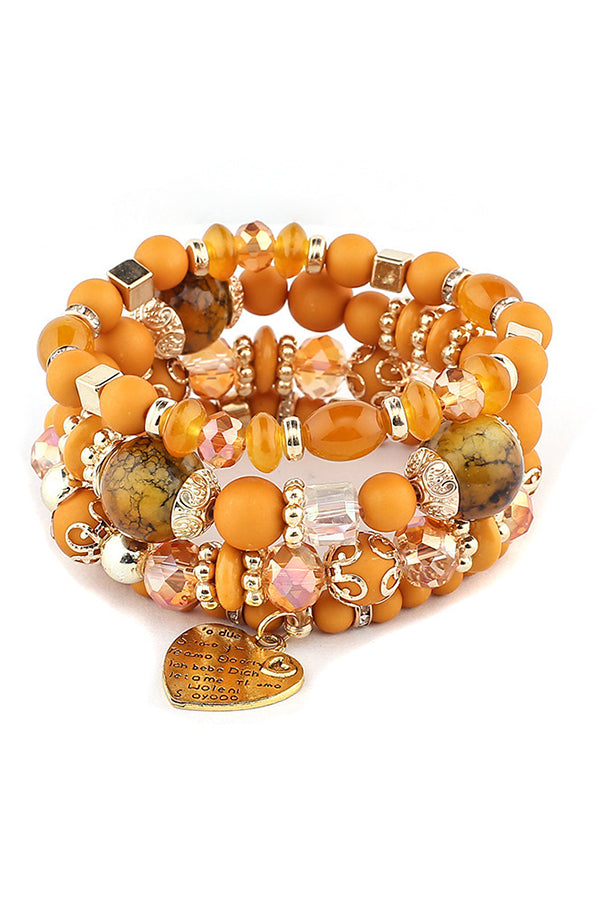 Stylish Bohemian Multi-Layer Crystal Beaded Bracelet