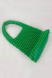 Lazy Style Fishnet Woven Tote Bag