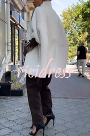 Fashion Sports Stripe Print and Ribbed Embroidered Long Sleeve Zipper Stand Nack Pocket Plush Coat