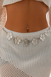 Sexy Imitation Pearl Flower Shaped Waist Chain