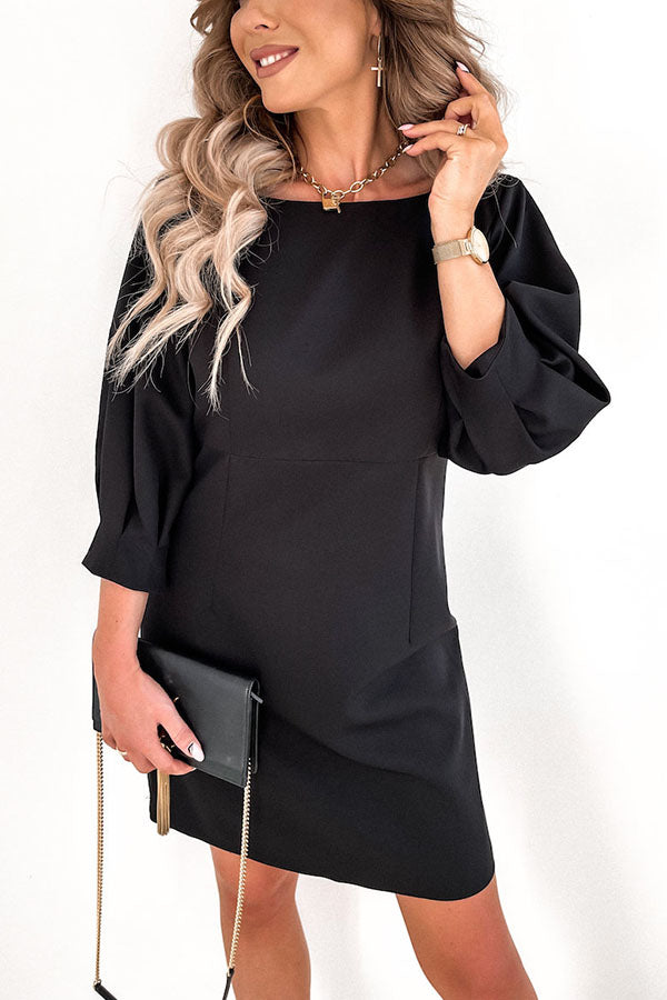 Cute Collab Bowknot Decor V-Back Cocktail Party Dress