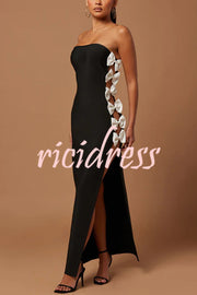 Fashionable Bow Sexy Backless Slim Fit Maxi Dress