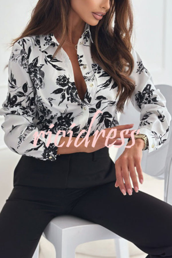 Fashion Printed Long Sleeve Casual Shirt