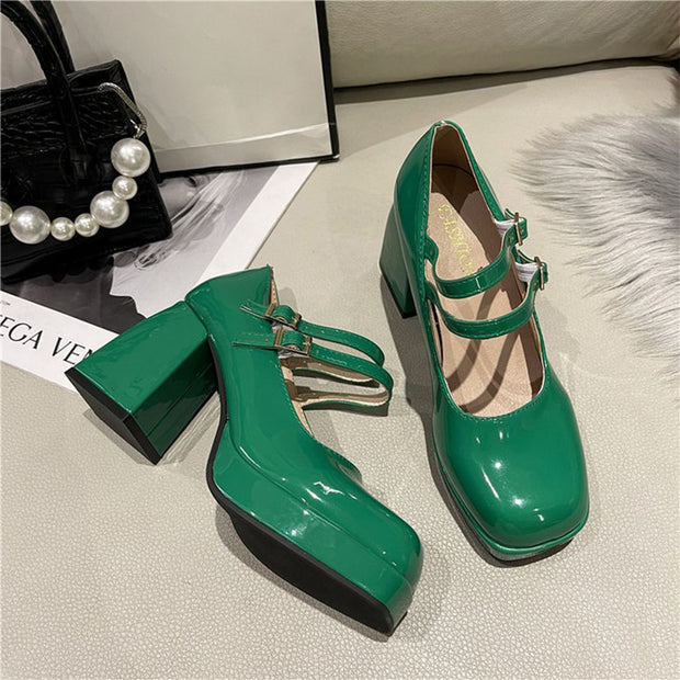 Mary Jane French High-heeled Fashion Shoes