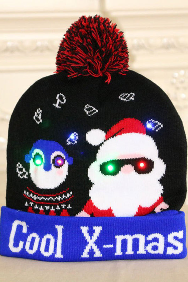 Christmas LED Light Knitted Hat