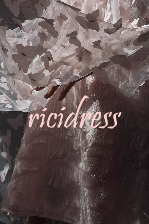 Stylish Backless Bow Elegant Butterfly Loose Mini Dress