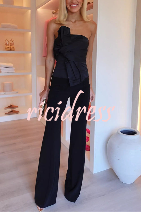 Invite Only High Waist Stretch Flared Pants