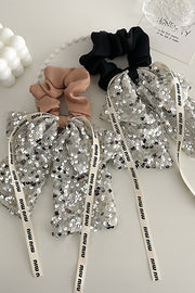 Sparkling Bow Hair Tie Ribbon