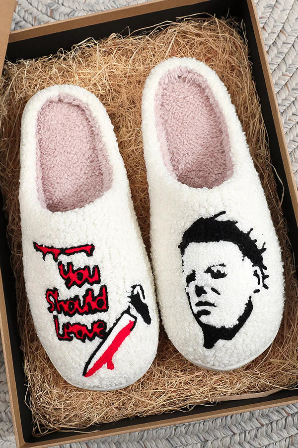 Halloween Home Warm Cotton Slippers