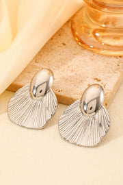 Fashion Stainless Steel Gold-plated Ginkgo Leaf Earrings