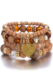 Stylish Bohemian Multi-Layer Crystal Beaded Bracelet