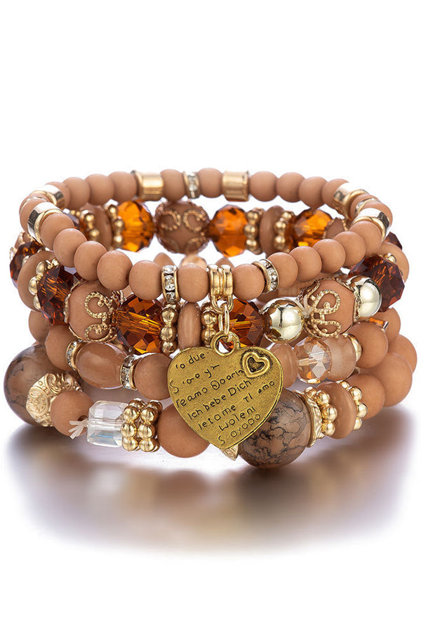 Stylish Bohemian Multi-Layer Crystal Beaded Bracelet