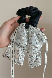 Sparkling Bow Hair Tie Ribbon