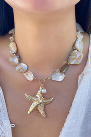 Resort Style Summer Starfish Shell Pearl Jewelry