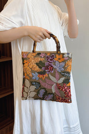 Colorful Sequin Vintage Embroidery Tote Bag