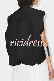 Fashion Zipper Sleeveless Pocket Loose Vest Jacket