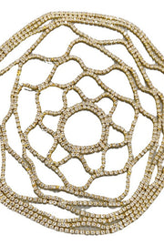 Rhinestone Tassel Mesh Headband