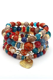 Stylish Bohemian Multi-Layer Crystal Beaded Bracelet