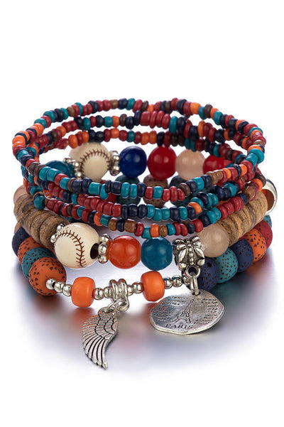 Stylish Bohemian Multi-Layer Elastic Beaded Bracelet